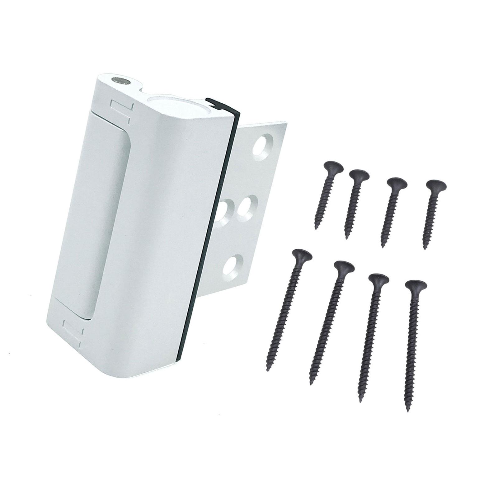 

Aluminum Alloy Antitheft Door Latches Bolt Door Reinforcement Lock Hardware Convenient Home Security Door Lock Enduring белый