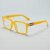 Trendige Unisex Retro Große Quadratische Rahmen Lesebrille Anti Blaulicht Hohe Definition Komfort Lesebrille +1,0 Bis +4,0