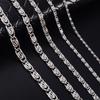 Stainless Steel Long Paperclip Necklace Twisted Neck Chain for Women Ladies Men Silver Metal Choker Jewelry Gift