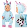 Doll Outfits for 18-Inch Baby Dolls – Cute American Baby or Reborn Doll Clothes with Accessories Set