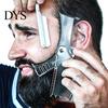 Facial Hair Grooming Tool Beard Styling Comb Portable Line Up Edging Shaping 360-Degree Rotation Perfect Men for All Face Shapes Home School