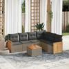 VidaXL Garden Lounge Set with Cushions 7 Pcs, Patio Sofas, Patio Furniture Set, Outdoor Furniture, Grey 3227691