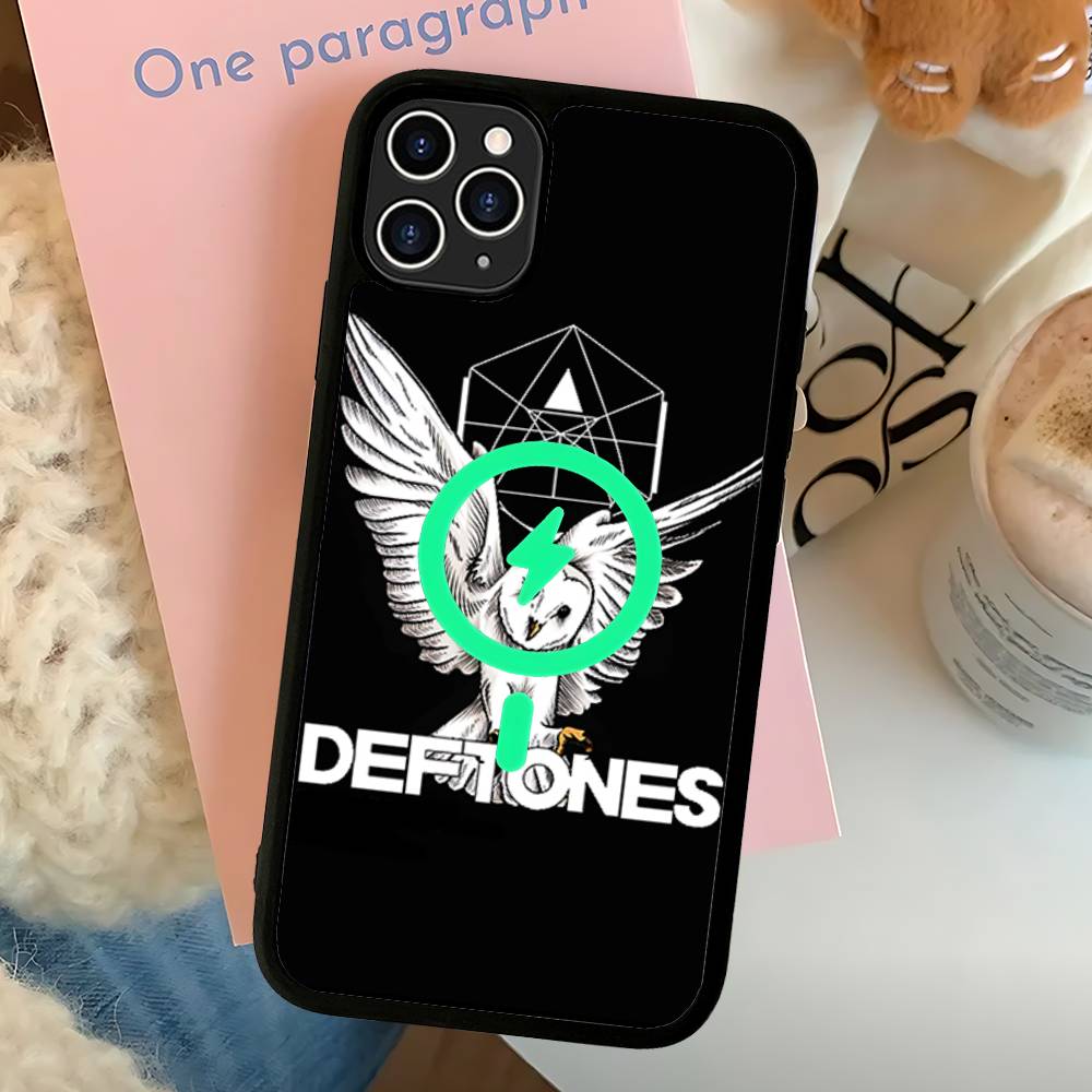 Hop Singer Band D-deftoneS Handyhülle Magnetische Hülle Für IPhone 16 14 13 12 11 15 Pro Max Für Magsafe Kabelloses Lade Cover
