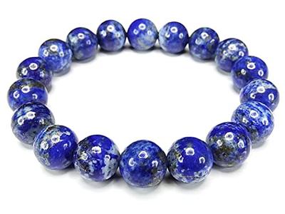 [Stone Town] Lapis Lazuli Bracelet, Natural Stone, Approx. 10mm, Uncolored, Excellent Color, Fragment of the Sky, Inner Circumference Approx. 165mm-17