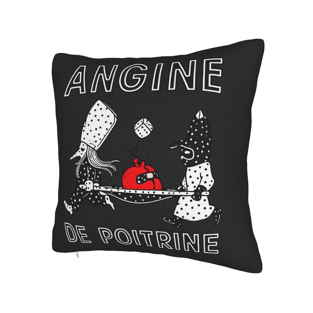 Pillow Case Angine De Poitrine ROCK Band Comfy  Pillow Cover For Sofa Home Decor Funny Pillowcases