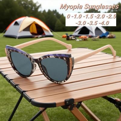Nieuwe Modieuze Gepersonaliseerde Cat Eye Dames Myopie Zonnebril Retro Neutraal Hoge Kwaliteit Luxe Zonnebrandbril