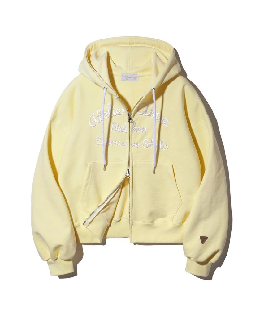 Bakken Atelier Amuz Zip-Up Hoodie Bk79892_Yellow
