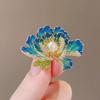 High-End Elegant Luxury Peony Flower Brooch Chinese Style Opulent & Graceful, Fashion Accessory for Dress, Suit, Coat Pin