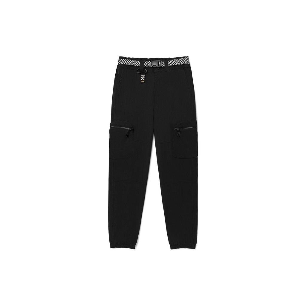 Vans Waist Detail Tapered Woven Casual Pants Women Pants Black VN0A7Q1DBLK