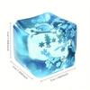 Cross-Border Snowflake Ice Cube Square Maltose Pinch Music Decompression Venting Slow Rebound Decompression Toy Wholesale