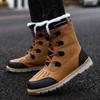 Men's Boots Autumn and Winter Fashion Trend Martin Boots Outdoor Warm Snow Boots Casual Large Size Cotton Shoes Men