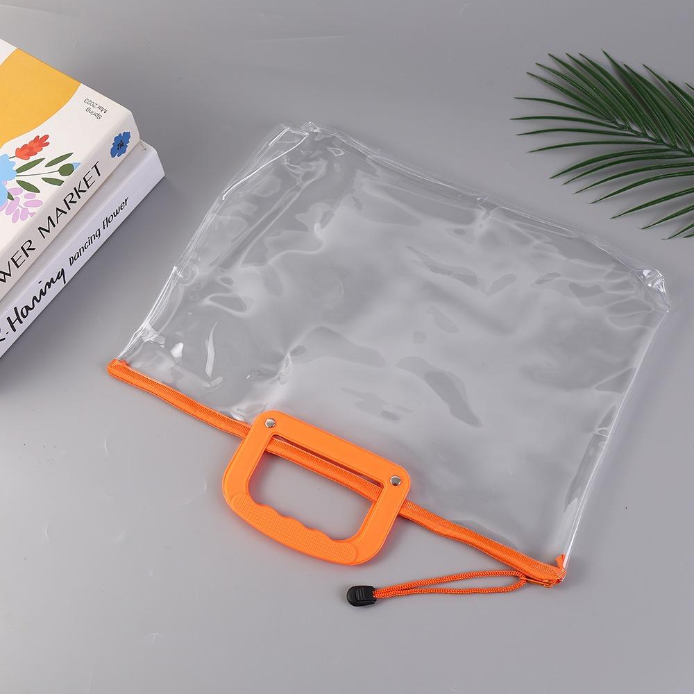 Waterproof Storage Bag PVC File Bag Portable Pen Bag  School Office