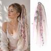 Bohemian Style Colored Chemical Fiber Dreadlocks Matte Rope Ponytail Extensions