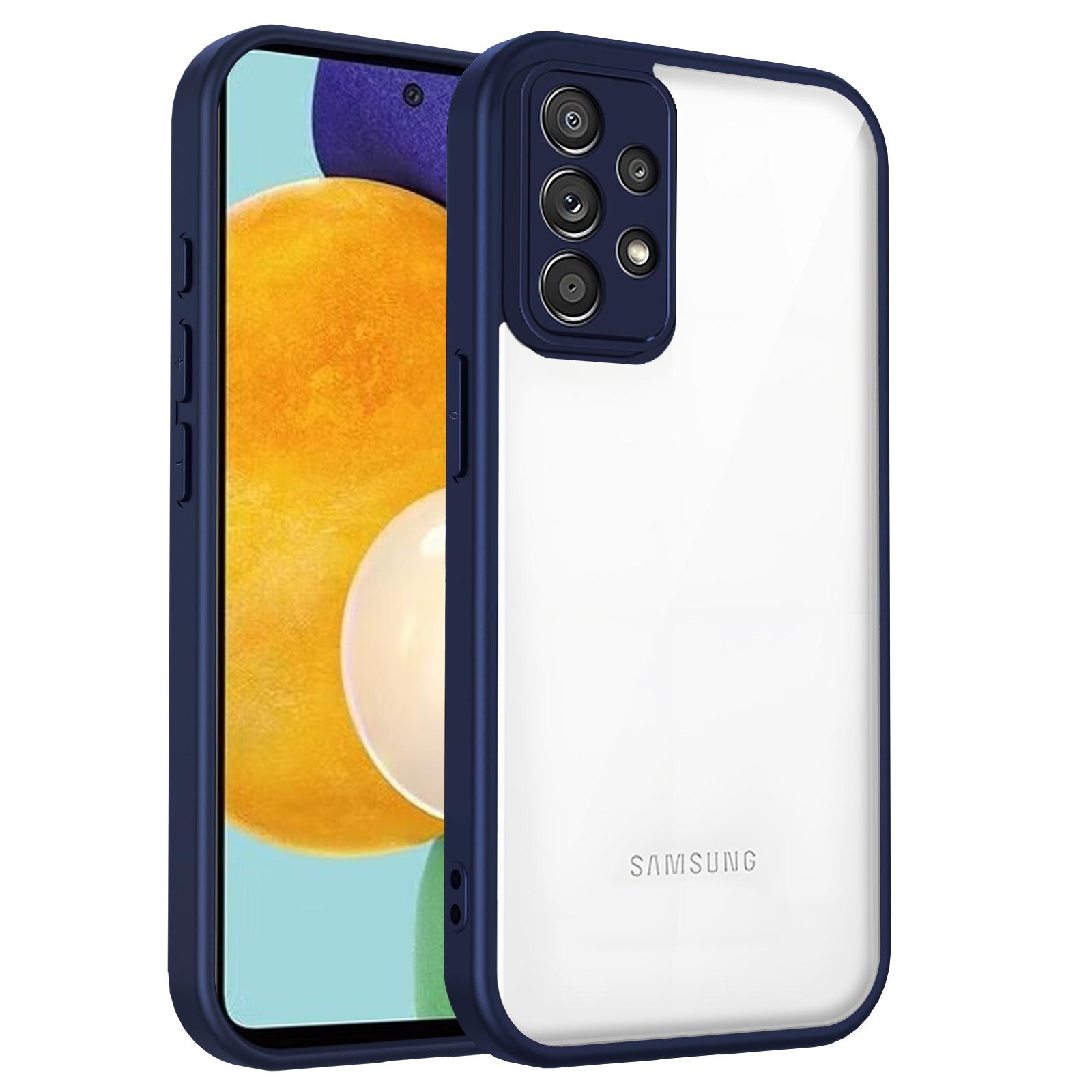 

Чехол для телефона для Samsung Galaxy A56 A55 A54 A53 A52 A36 A35 A34 A33 A32 A31 Противоударный чехол с воздушной подушкой ТПУ+Прозрачный чехол Galaxy A32 5G синий