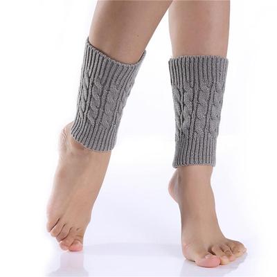 Knitted Warm Leggings and Boots European and American Thick Linen Pattern Short Socks Women's Wool