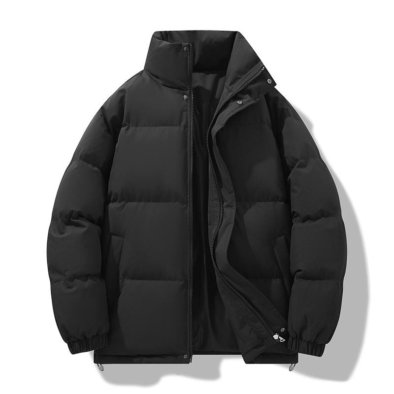 New Winter Stand-up Neck Cotton Clothes Men's Thickened Warm Couple Casual Bread Clothes Loose Trendy Brand Versatile Cotton-padded Jacket
