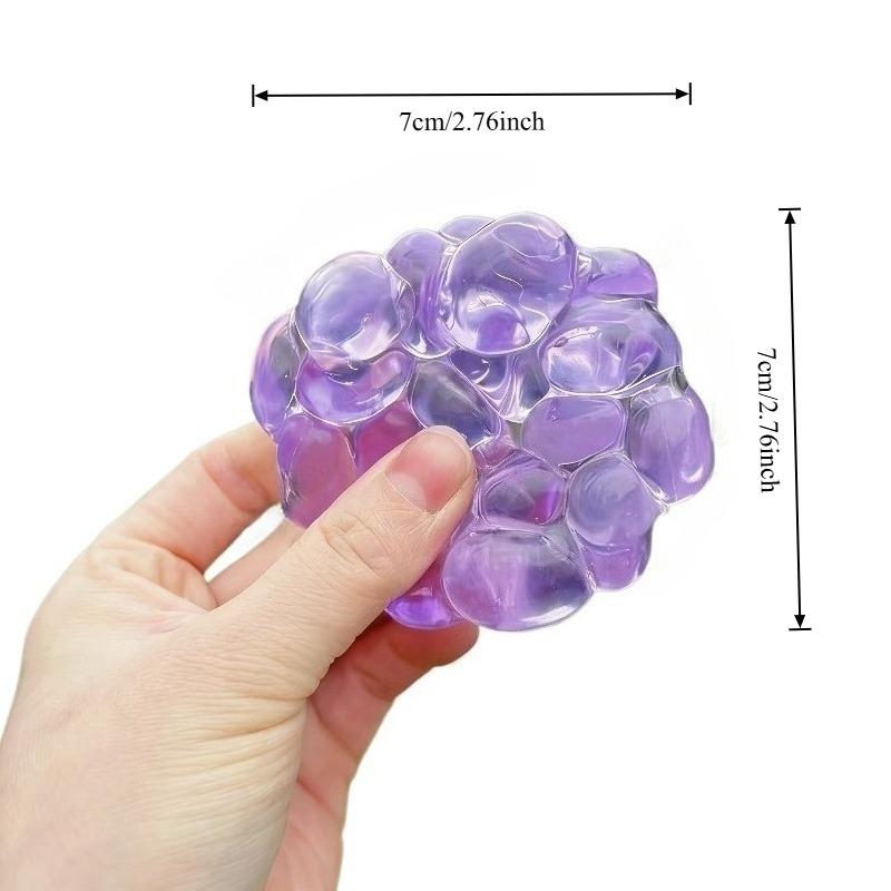 Squishy Edelstein Ball Knetspielzeug Lustiger Plastik Transparenter Ball Fidget Spielzeug Entspannung Angstlinderung Spielzeug für Kinder Geschenke