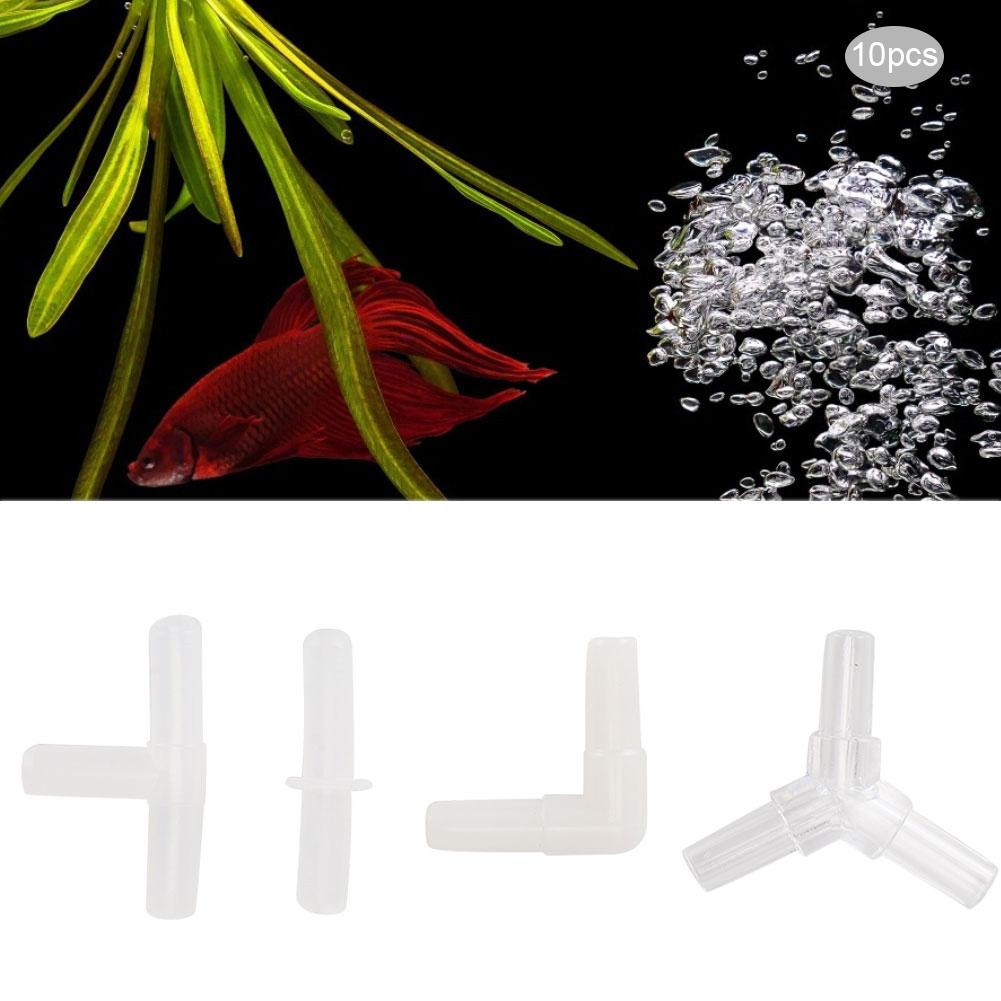 Plastic Aquarium Pump Line Tubing Joints Fish Tubing Connector Pipe Fittings