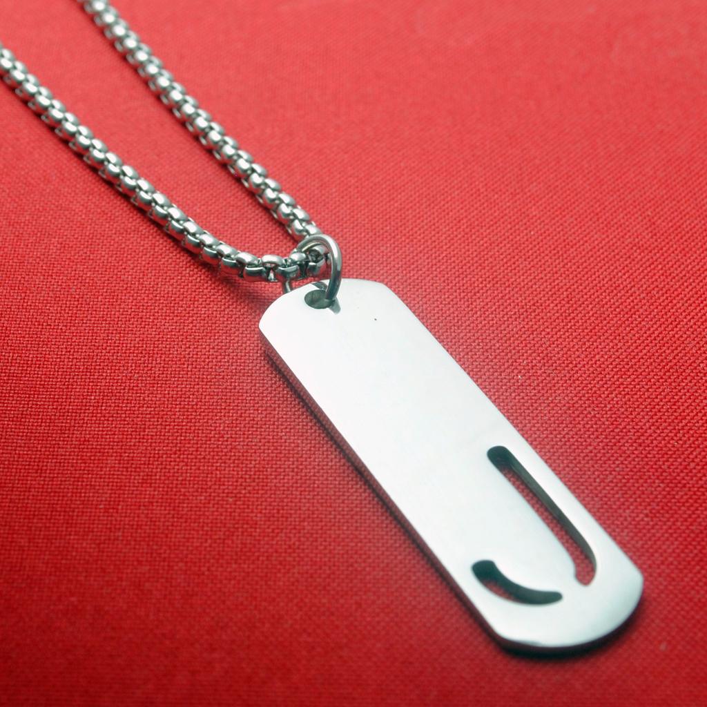 Titanium Steel English Letter Pendant Stainless Steel Unisex Versatile Fashion Accessories Couple Jewelry Necklace