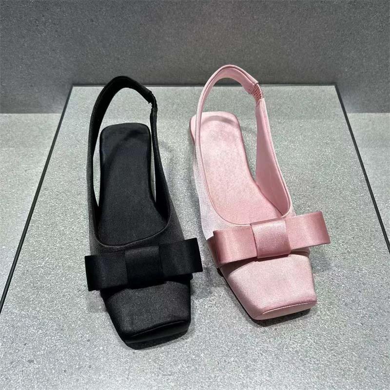 Fashion 2025 Fashionable Ladies Women's Elegant Shoes Ladies Bow Tie Wedge Shoes Women's Shoes Elegant Design Ladies Party Shoe
