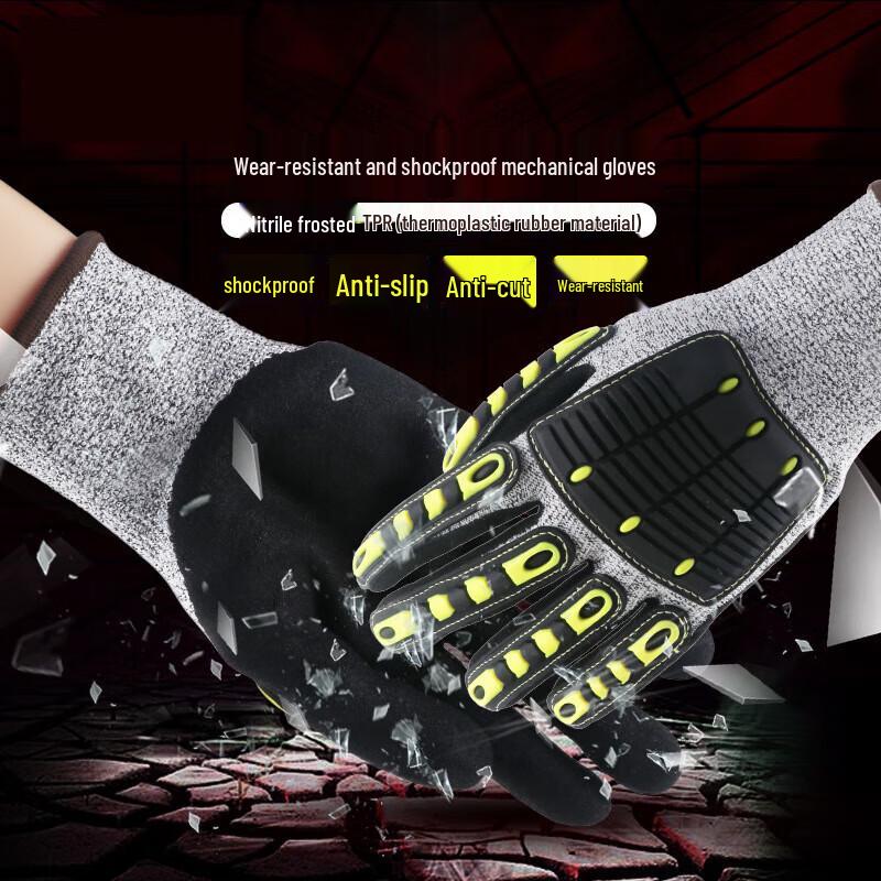 Moufou TPR Impact Resistant Work Gloves