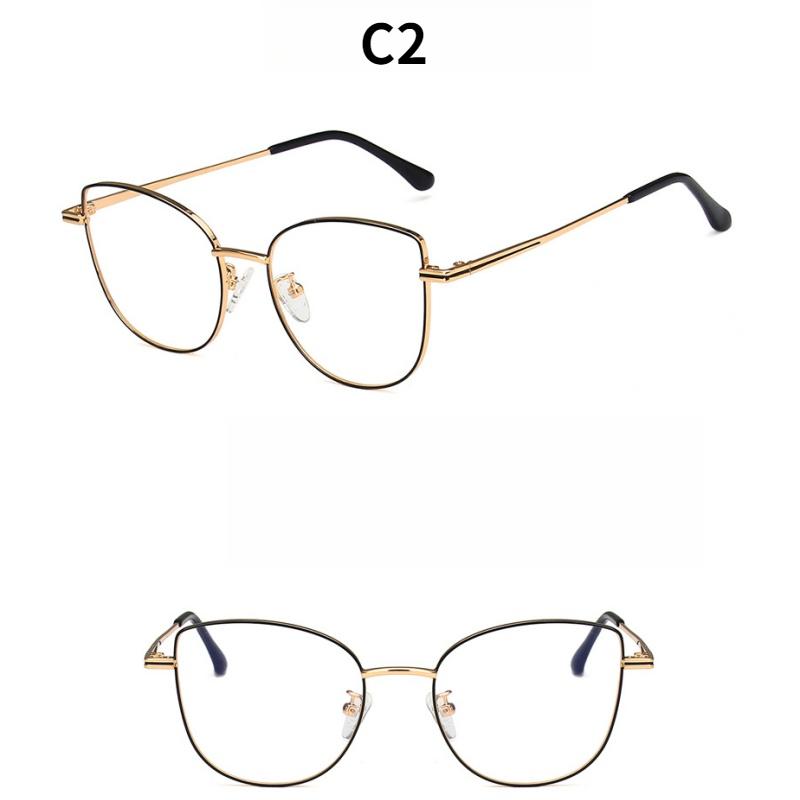 Damenbrille, Katzenaugen-Metallbrille.