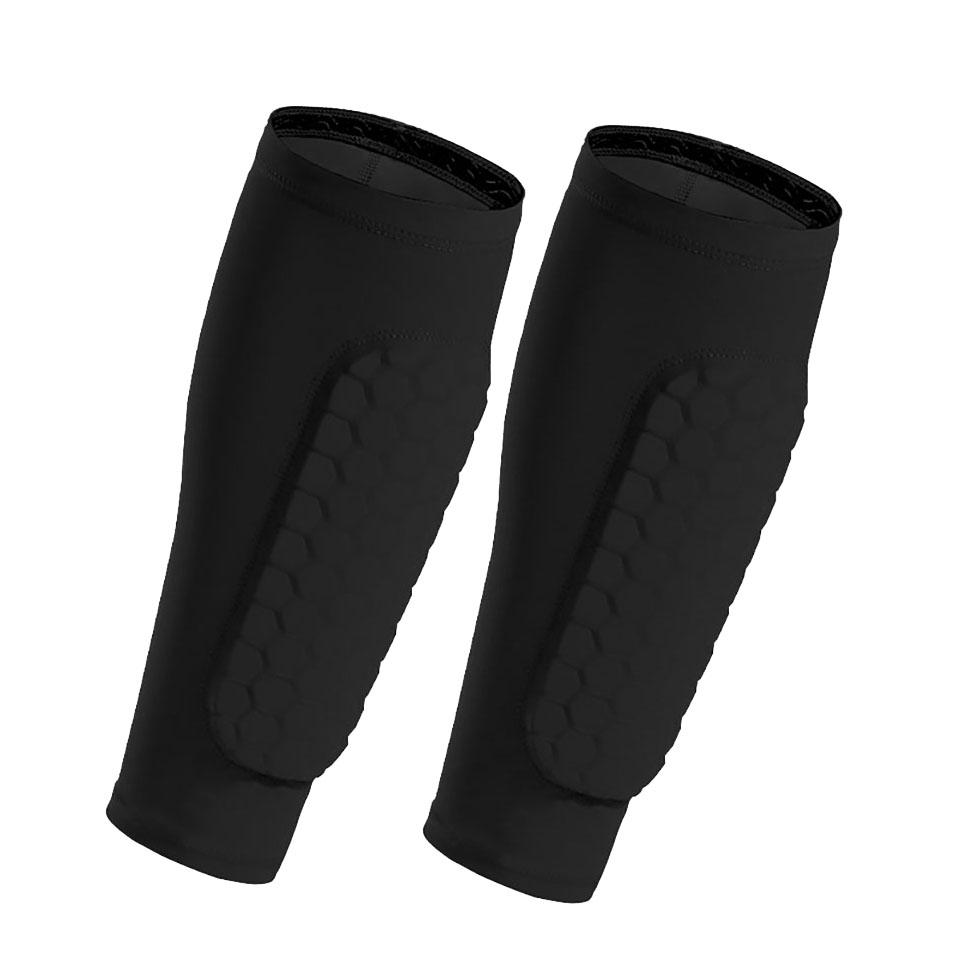 Loogdeel Breathable Leggings Youth Adult Soccer Shin Guard With Honeycomb Pads For Impact Resistant Calf For Anti-Collision