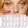 Heißes Roségold Sommersprossen Temporäre Tattoo Aufkleber Heißprägung Sommersprossen Make-up Patches Gesichts-Make-up