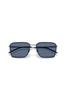 EMPORIO ARMANI Matte Dark 30038060 0EA2172D Sunglasses, Gunmetal, Blue, 60mm,