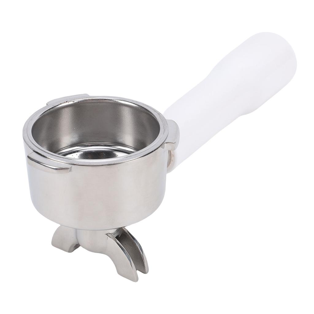51mm Coffee Portafilter Universal Fit SUS Stainless Steel 3 Ears Coffee Portafilter for Coffee Machines White