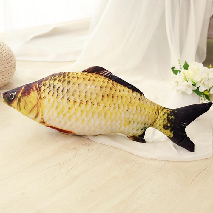 Creative Cartoon Carp Pillow: Back Support & Pet Toy - Valentine's Day Gift for Girls