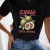 Sweet & Edgy Women's T-shirt - Unique Versatile Street-style Short Sleeve