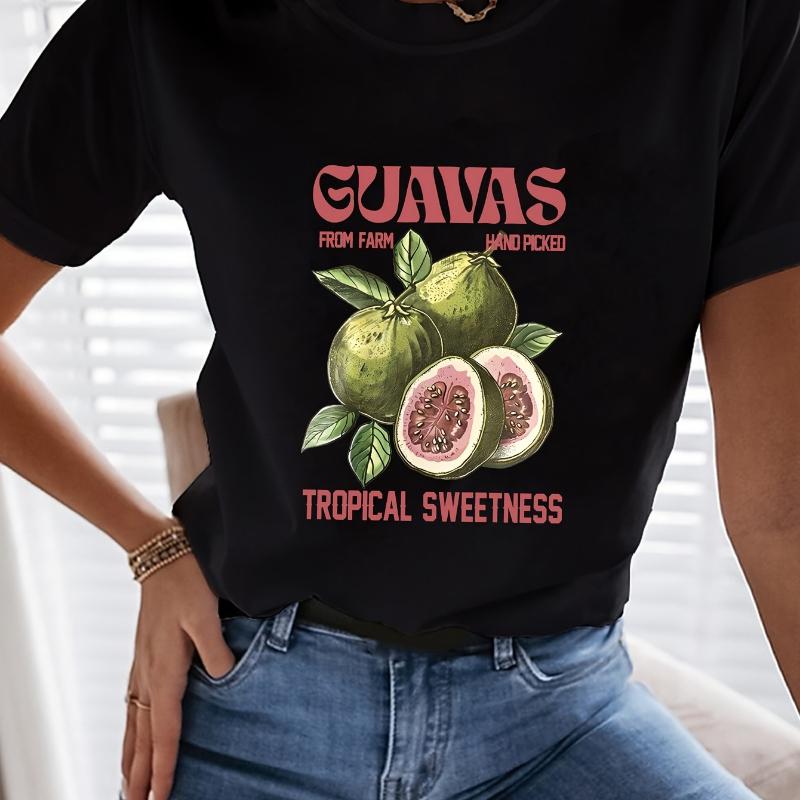 Sweet & Edgy Women's T-shirt - Unique Versatile Street-style Short Sleeve