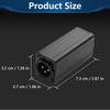 CERRXIAN XLR 3-pin Male-to-Male Adapter, 3-pin Microphone Gender Changer Connector, for Studio, Home, and Stage Use, Black