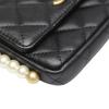 Chanel Mini Matrasse Shoulder Bag Lambskin Black Women Used
