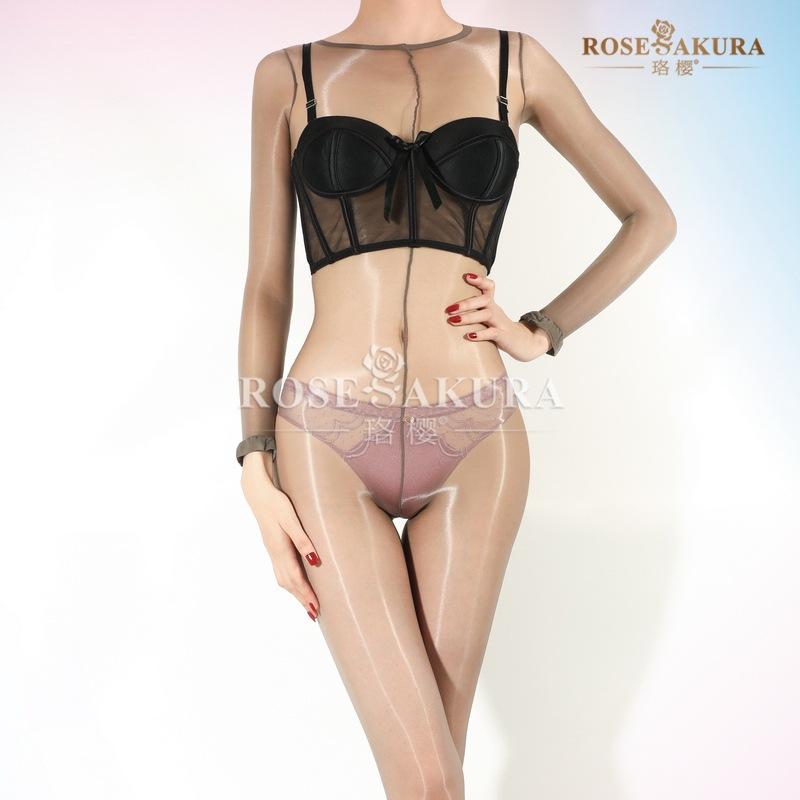 Sexy Aurora Bodystocking Temptation Long-Sleeved One-Piece Full Body Suit Hot Girl Party Dance Sm Sex Game Toys Cos Ootd Tights