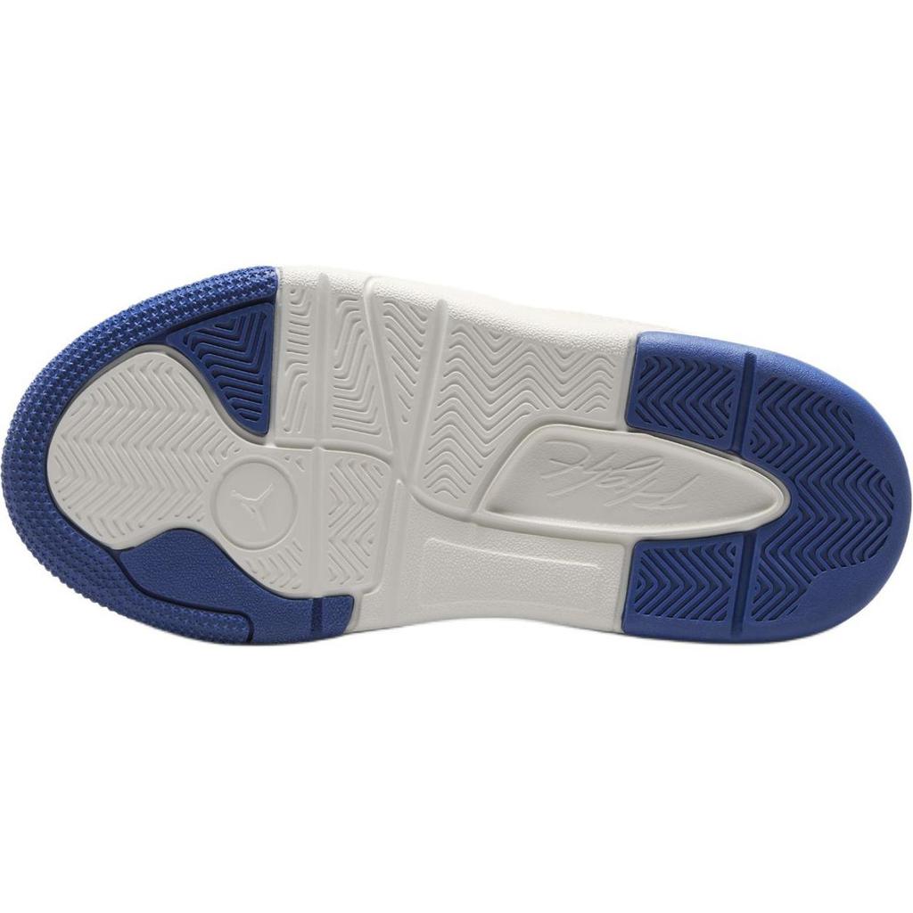 Jordan Flight Court Classic Comfortable Non-Slip Wear-Resistant Low-Top Kids Basketball Shoes Kids sneaker White Blue HF3332-005
