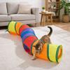 Colorful Folding Cat Tunnel Toys Breathable Kitty Training Toy Pet Collapsible Tube Toy  Training