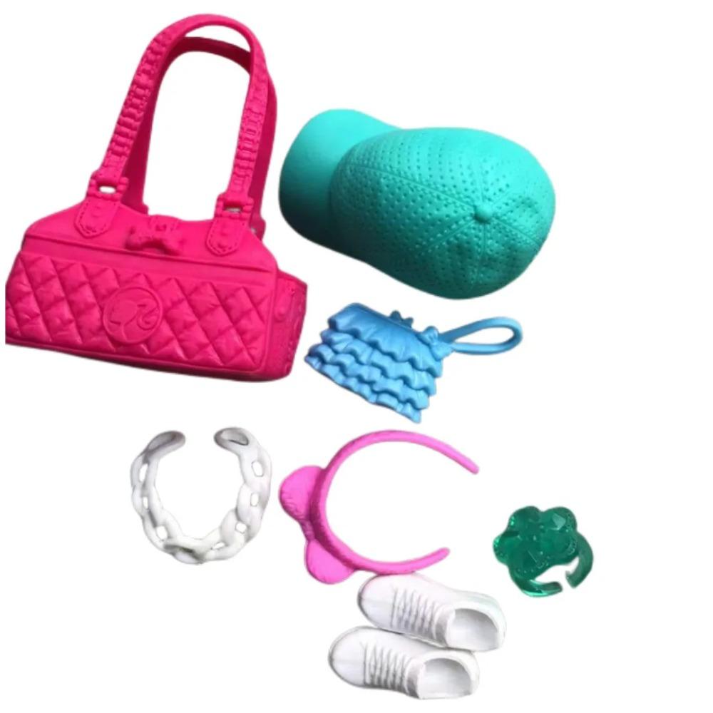 Monstering High Doll Accessories Decors Bags Hats Shoes Necklace Glasses Headbands Kids Playing House Doll Decors Girl DIY Toys