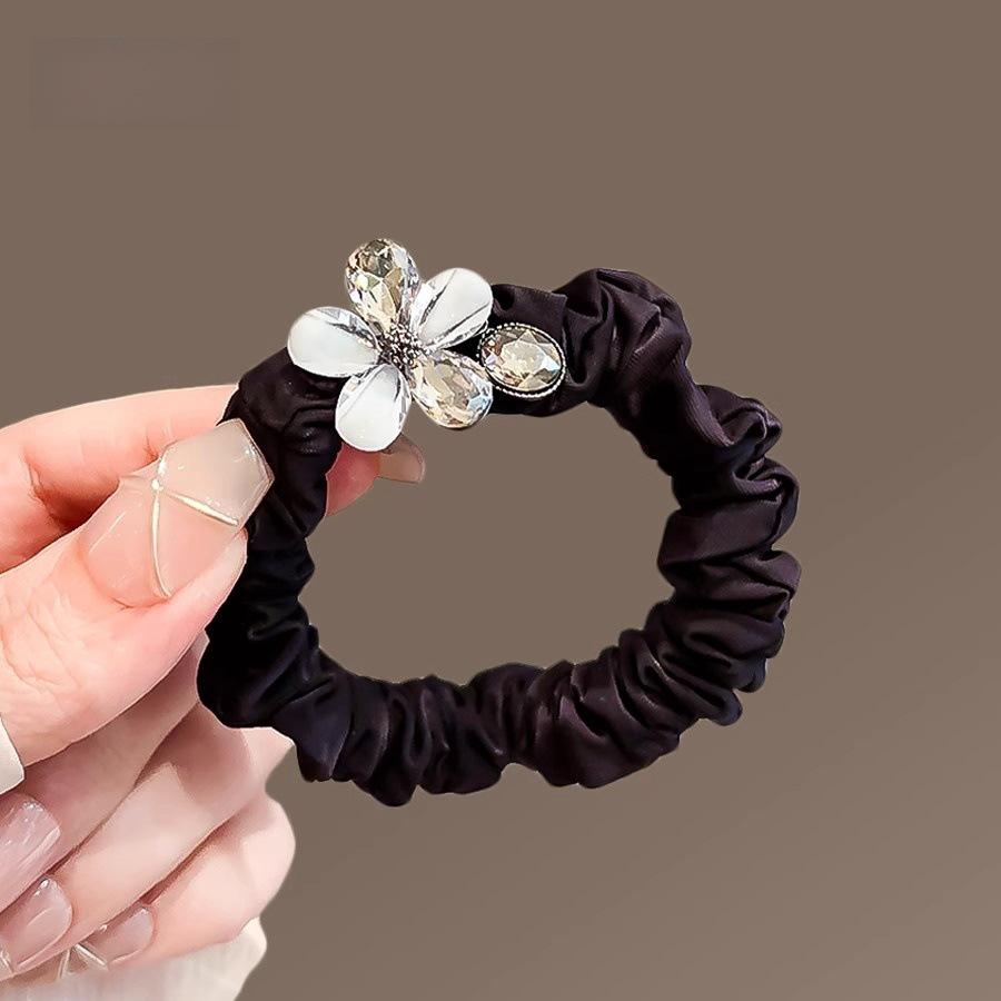 Coreean Retro Ochi de Pisică Stras Floare Elastic de Păr Bandă Elastică