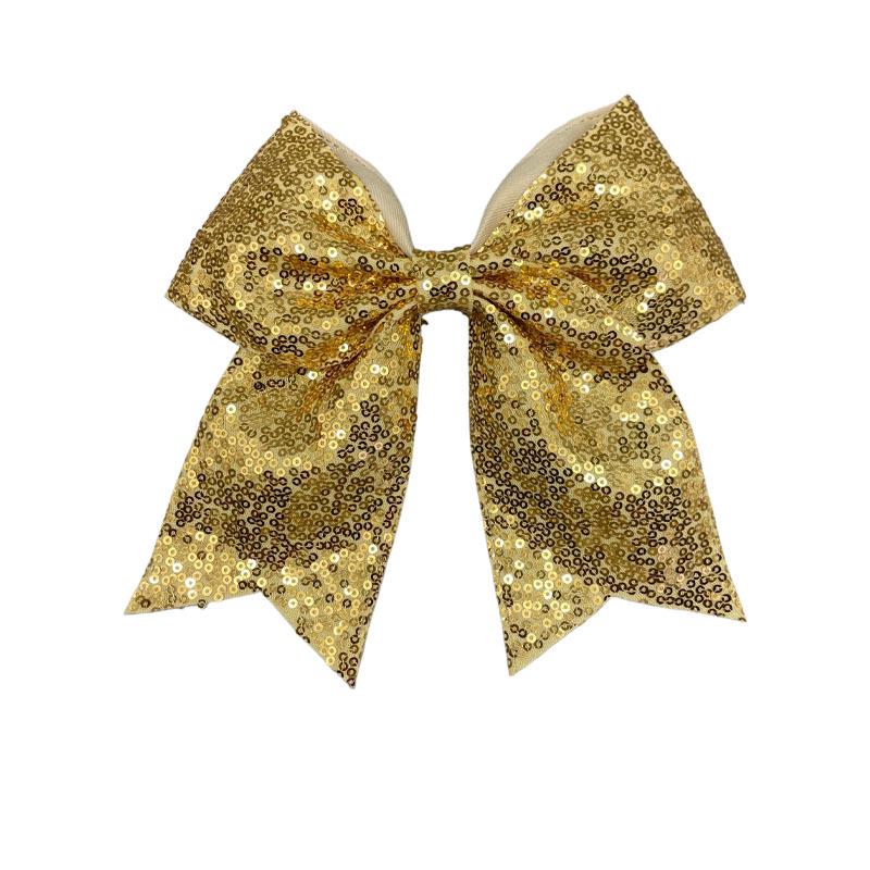 Fermacapelli a coda di rondine con paillettes ricamate per bambini, per cheerleading