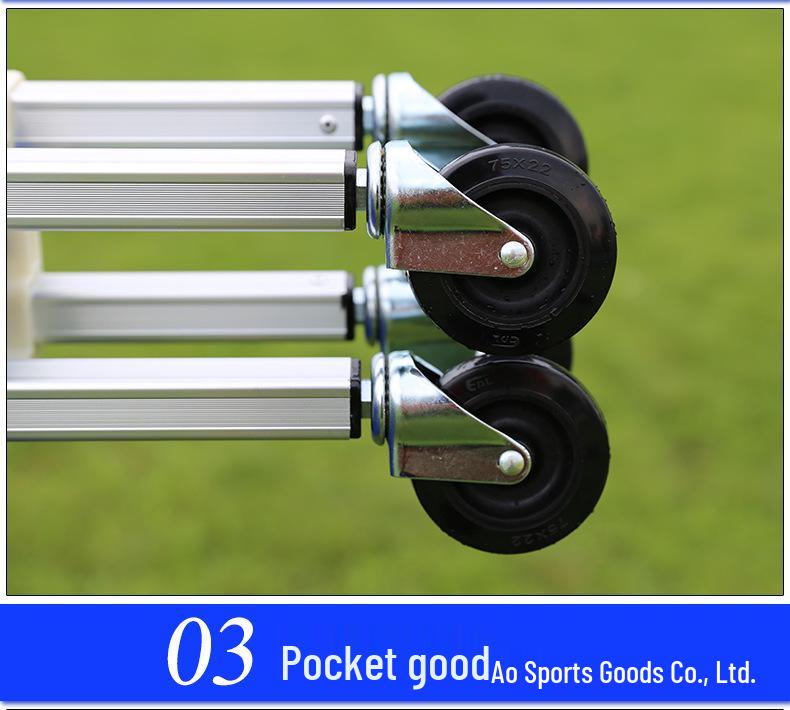 Portable Folding Ball Cart for Basketball, Football, and Volleyball Storage