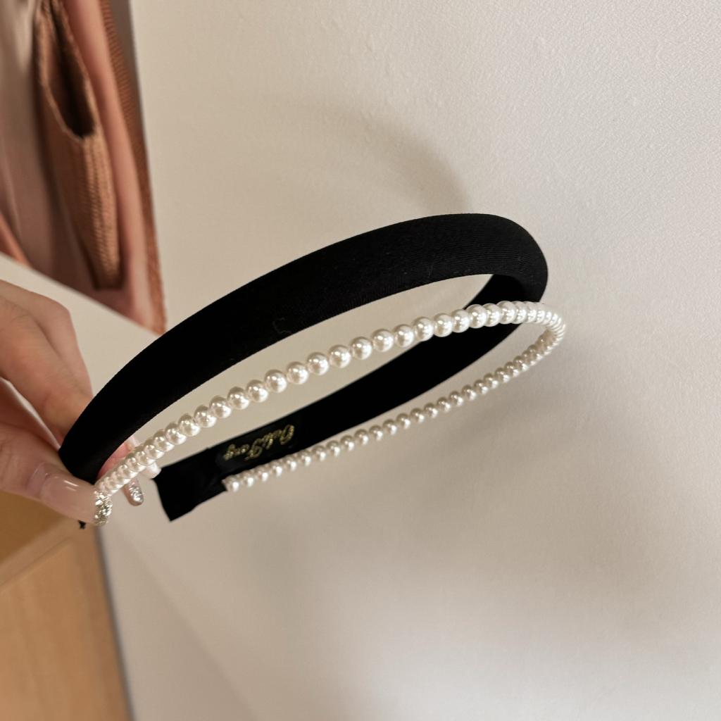 Hair Band Accessories for Women Girl Headband Yoga Korean Sweets Popular Leading Fashion Makeup Hoop Kpop Pearl Vintage Designer