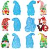Holographic Resin Molds Christmas Gnome Silicone Molds Resin Pendant Molds