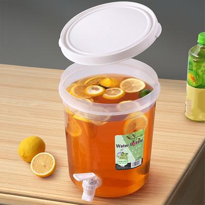 3.5L/5L Large Water Dispenser with Faucet Cold Water Bucket Fridge Beverage Drink Dispenser Plastic Fruit Juice Container