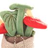 Mini Plant Doll Pendant Key Chain Small Potted Anthurium Plush Hanging Charm for Keys Backpacks