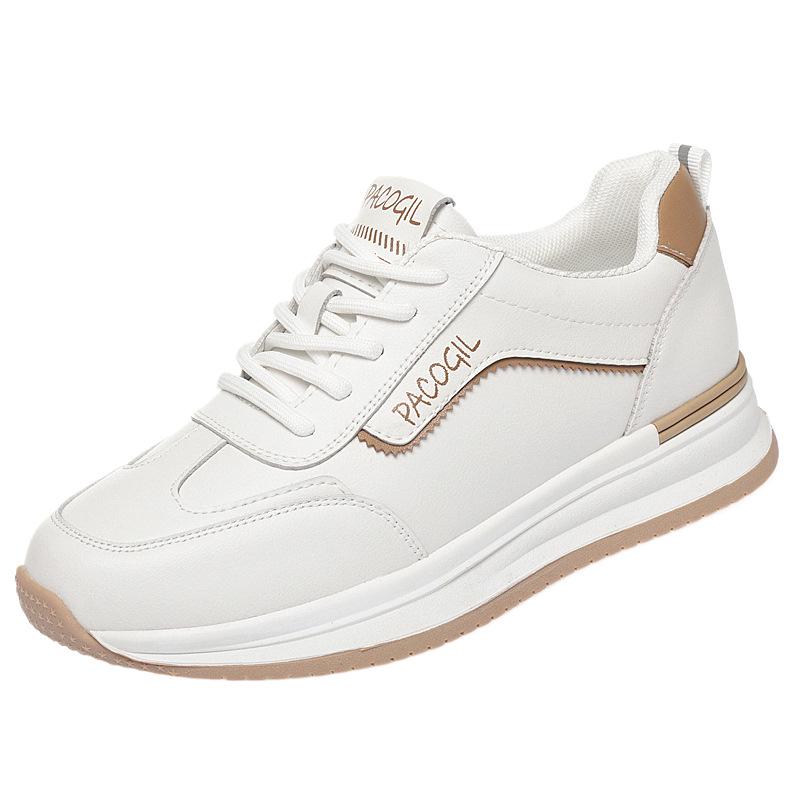 Women's Lightweight Soft Sole Sneakers - Casual White All-Match Travel & Running Shoes for Spring & Autumn