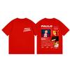 Rapper Paulo Londra Double Sided Print T Shirt High Quality Fashion Oversized Tshirt Men Women Clothing Casual Cotton Tshirts
