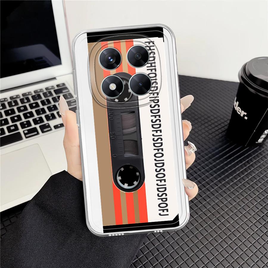 Case for Xiaomi Redmi Note 14 Pro Plus Note 13 13C 11 11S 10S A4 12 12S 14C 9 10 Soft Phone Cover Fashion Retro Cassette Tape