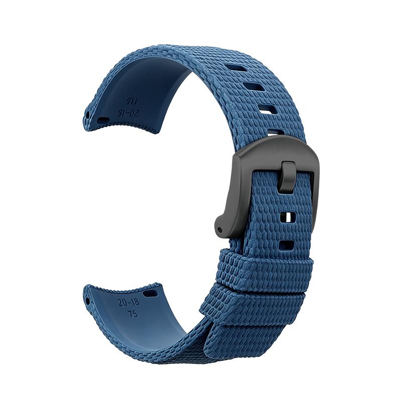 Quick-release elbow with curved fluororubber Watch strap for Tudor White Panda BLACK BAY Chronograph Monster Gold Eye M79360